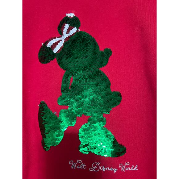 Ugly Christmas Sweater Xmas Sweatshirt Crewneck Size 1X Disney Minnie - Picture 2 of 4